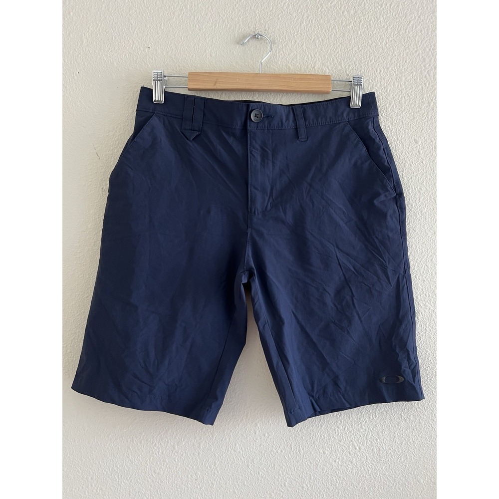 Oakley Golf Shorts Mens Size 30 Regular Fit Dark Navy Blue Performance Athletic